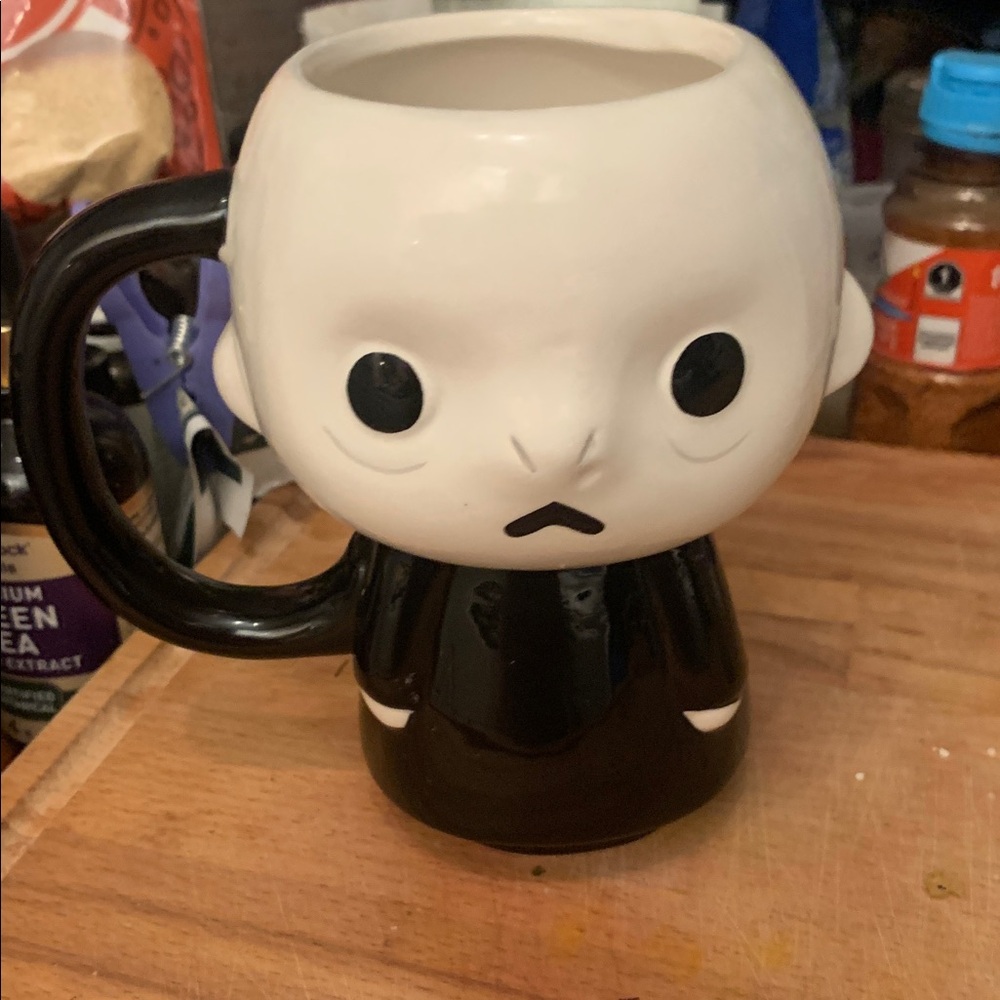 Black and White Harry Potter Character Mug Voldemort